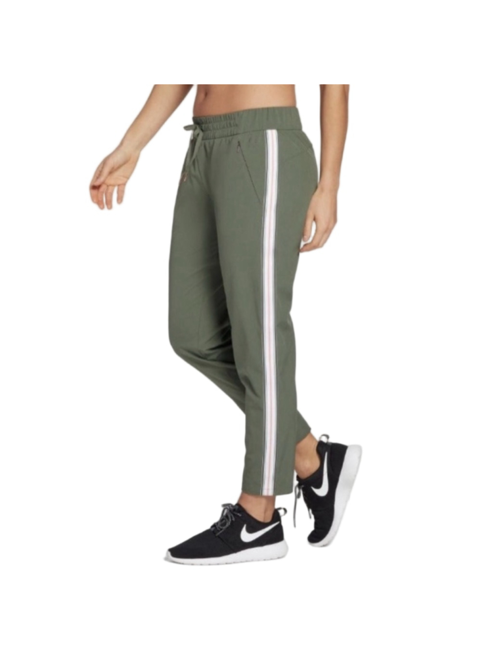 CALIA Journey Tuxedo Joggers Womens Small NWT Olive Green Athletic Pants